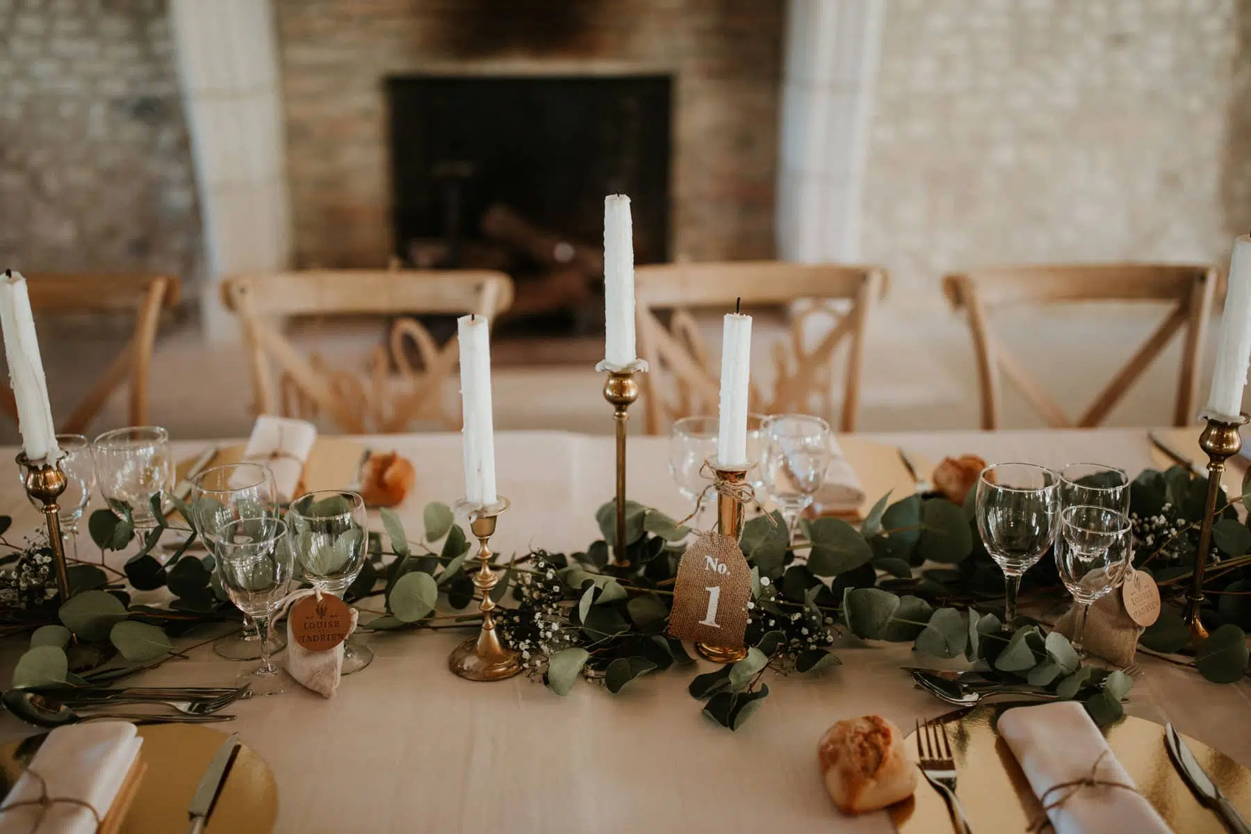 table pour un mariage