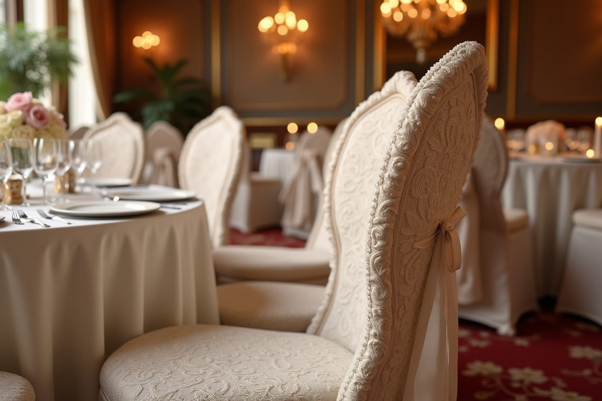 chaise décorée