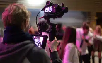 a person using a camera